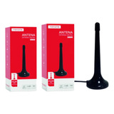 Kit 2 Antenas Digital Interna Hdtv Uhf Para Tv Potente 3m