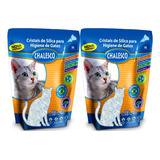 Kit 2 Areias Sanitária Cristais Sílica Chalesco 1,8kg Grossa