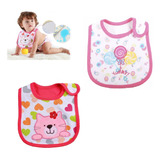Kit 2 Babador Alimentação Bebê Impermeável Similar Carters 