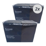 Kit 2 Babador Descartavel Monoart Euronda Preto Impermeavel