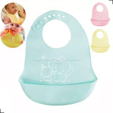 Kit 2 Babadores Infantil De Silicone Cata Migalhas