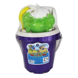Kit 2 Balde De Praia Areia Infantil Castelo Verão Agua P E M
