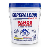 Kit 2 Baldes 300 Panos Umedecido Coperalcool Álcool 70° Inpm