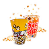 Kit 2 Baldes Potes Pipoca Popcorn