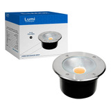 Kit 2 Balizador Led Embutir Chao Piso Jardim 9w Bivolt Prova D'água Cor Da Luz Branco Quente Lumi