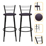 Kit 2 Banqueta Alta P Bar cozinha balcão área Gourmet d