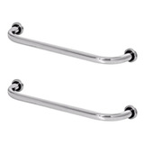 Kit 2 Barras Alça Apoio 70cm Banheiro Idoso Deficiente Inox 
