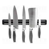 Kit 2 Barras Magnéticas P/ Facas 37,5cm Ferrament Imã Parede