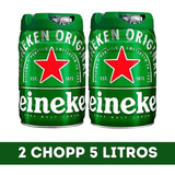 Kit 2 Barril Chopp Heineken 5 Litros Cerveja Original Hoje