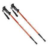 Kit 2 Bastão De Caminhada Retrátil Trilha Trekking Portátil