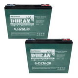 Kit 2 Bateria 12v 24ah Gel Ciclo Profundo Bicicleta 6-dzm-20