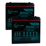 Kit 2 Bateria 12v 24ah Gel Ciclo Profundo Bicicleta 6-dzm-20