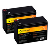 Kit 2 Bateria De Nobreak Gp 1234w Apc Sms Nhs 12v 9ah