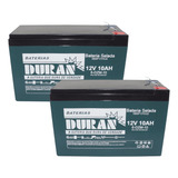 Kit 2 Bateria Gel Ciclo Profundo Duran 10ah 12v Nobreak
