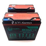 Kit 2 Bateria Gel Global 12v 24ah Ciclo Profundo 6-dzm-20