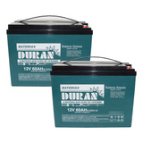 Kit 2 Baterias 60ah Cadeira Roda Motorizada Freedom Ortobras