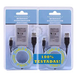 Kit 2 Baterias Controle Playstation 3 Ps3 + Cabo Usb Nfe