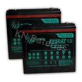 Kit 2 Baterias Gel 24ah 12v Ciclo Profundo Bicicleta Moto