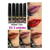 Kit 2 Batom Matte Tint Eudora - 18 Horas. Informe As Cores Acabamento Mate Cor Informe 2 Cores Por Mensgem