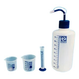 Kit 2 Becker 50 E 100 M 1 Proveta 10 Ml 1 Pisseta 1000 Ml.