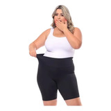 Kit 2 Bermuda Feminino Suplex Para Ginástica Plus Size