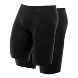 Kit 2 Bermuda Térmica Anti Assadura Esportiva Sem Costura
