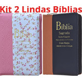 Kit 2 Bíblias Sagrada Casal Letra