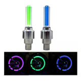 Kit 2 Bico Pinos Pito Pneu Roda Led Rgb Neon Carro Bike Moto