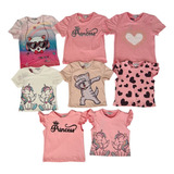Kit 2 Blusa Camiseta Infantil Baby Bloquerinha Variadas Full