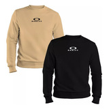 Kit 2 Blusa Moletom Careca Oakley Lançamento Várias Cores