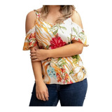 Kit 2 Blusa Regata Alça Larga Ciganinha Viscose