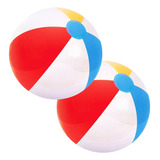 Kit 2 Bolas Gigante Inflável Colorida Piscina Praia 40cm