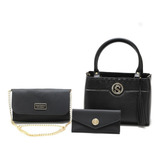 Kit 2 Bolsas Feminina,bolsa Média ,pequena, Mais 1 Carteira 