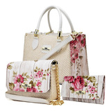 Kit 2 Bolsas Femininas Transversais + 1 Carteira Baladinha