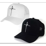 Kit 2 Boné Trucker Fé Aba Curva Promoção Top Modelo Telinha