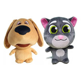 Kit 2 Boneco Pelúcia My Talking Tom E Ben P/entrega