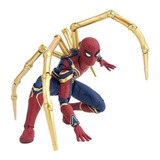Kit 2 Bonecos Pantera Negra Homem Aranha 15 Centímetros 