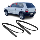 Kit 2 Borrachas Vidros Canaleta Fiat Uno 2 Portas 2010 2011