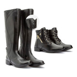 Kit 2 Bota Feminina Cano Longo