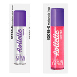 Kit 2 Brilho Rollette Avon Docinho Coco E Melancia Glitter