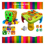 Kit 2 Brinquedo Educativo Mesa Criativa