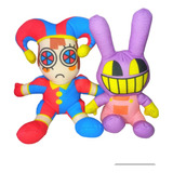 Kit 2 Brinquedo Pelúcia Pomni E Jax Digital Circus Palhaça