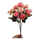 Kit 2 Buquê Flor Artificial Rosa P/decoração Casamento Linda