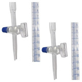 Kit 2 Buretas 10ml Laboratório Torneira Vidro Borossilicato