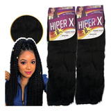 Kit 2 Cabelo Jumbo Jumbão Hiper X Box Braid 400 Gramas