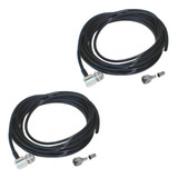 Kit 2 Cabo Coaxial 5m Rg58 50r Conector Mini Motorola Px Py