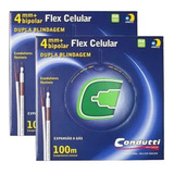 Kit 2 Cabo Coaxial Rf 4mm Bipolar Dupla Blind 100m Condutti