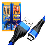 Kit 2 Cabos V8 Carregador Rápido Celular Micro-usb 2m Inova