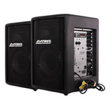 Kit 2 Caixas Som Amplificada Monitor Retorno Datrel 150w Bt