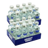 Kit 2 Caixas Vodka Absolut Miniatura